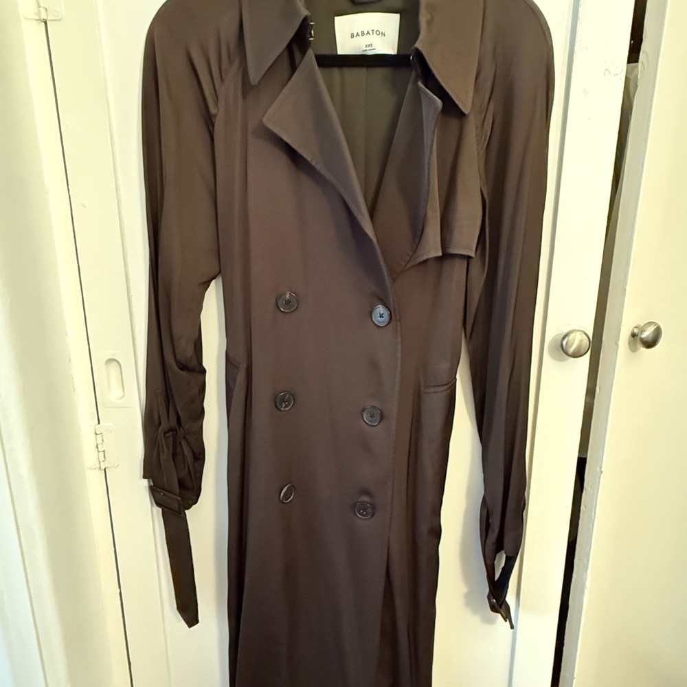 Babaton Aritzia Long Sleeve Trench Coat XXS